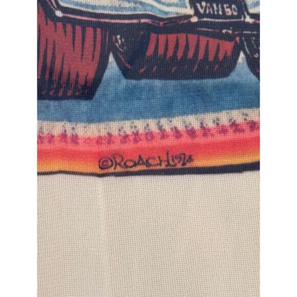 Vintage Vanity Fair s roach Chevy van heaven & hell design nightgown slip dress - Picture 3 of 9